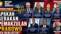 Diskusi Publik Gerakan Pemakzulan Prabowo Realistis